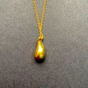 Tiffany & Co. Elsa Peretti Gold Teardrop 750 necklace